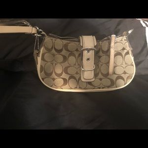 Coach mini purse w/ wrist strap